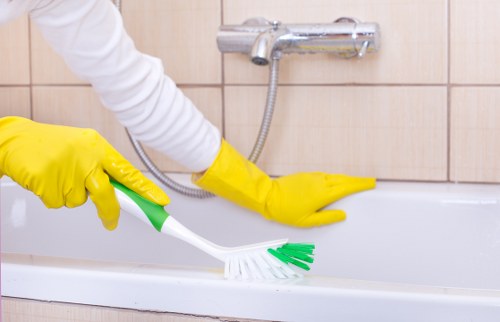 Deep cleaning equipment used on a hard floor in SW18