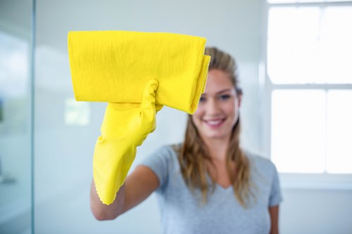 Upholstery cleaning process for a fabric sofa in SW18